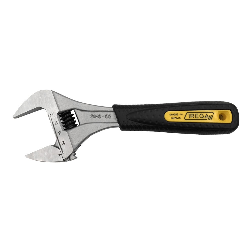 IREGA Super Wide Opening Adjustable Wrench With ErgoTop Grip 200mm X